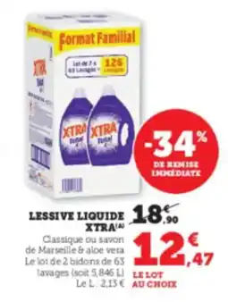 Hyper U XTRA Lessive liquide offre