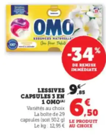 Hyper U 0MO Lessives capsules 3 en 1 offre