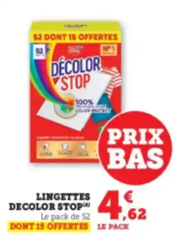 Hyper U DECOLOR STOP Lingettes offre