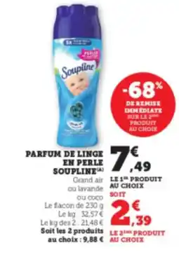 Hyper U SOUPLINE Parfum de linge en perle offre