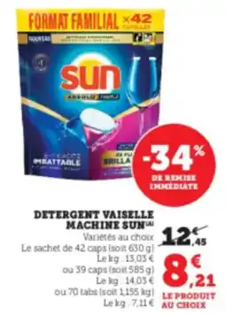 Hyper U SUN Detergent vaiselle machine offre