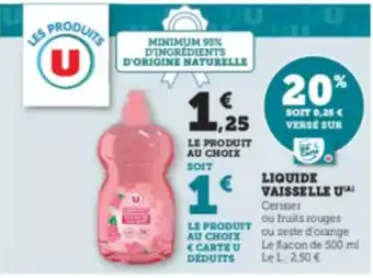 Hyper U U Liquide vaisselle offre