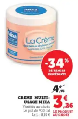 Hyper U MIXA Creme multi- usage offre