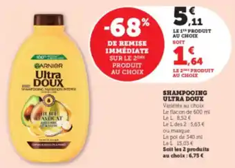 Hyper U GARNIER Shampooing ultra doux offre