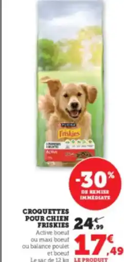 Hyper U PURINA Croquettes pour chien friskies offre