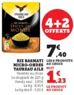 Hyper U TAUREAU AILE Riz basmati micro-ondes offre