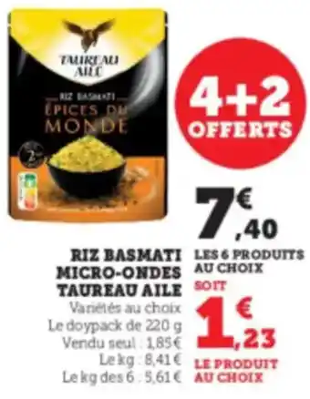 Hyper U TAUREAU AILE Riz basmati micro-ondes offre