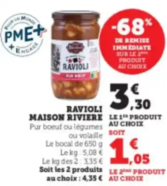 Hyper U MAISON RIVIERE Ravioli offre