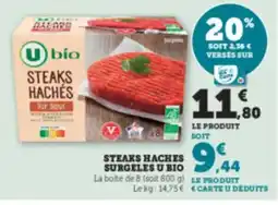 Hyper U U BIO Steaks haches surgeles offre