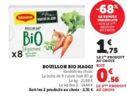 Hyper U MAGGI  Bouillon bio offre