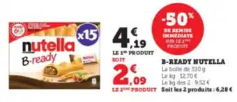 Hyper U NUTELLA B-ready offre