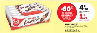 Hyper U KINDER BUENO offre