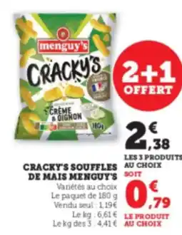 Hyper U MENGUY'S Cracky's souffles de mais offre