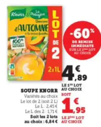 Hyper U KNORR Soupe offre