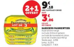 Hyper U PARMENTIER Sardines offre