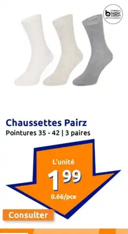 Action Chaussettes pairz offre