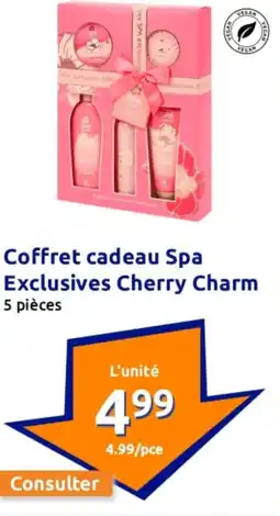 Action Coffret cadeau spa exclusives cherry charm offre