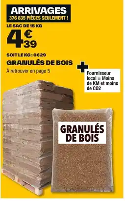 Brico Dépôt GRANULÉS DE BOIS offre