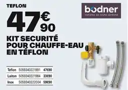 Brico Dépôt BODNER Kit securité pour chauffe-eau en teflon offre