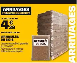 Brico Dépôt GRANULÉS DE BOIS offre