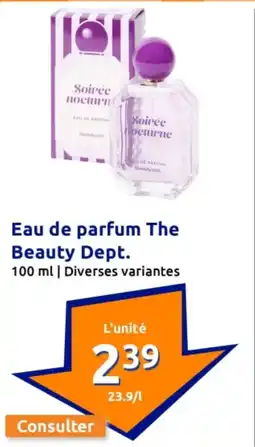 Action Eau de parfum the beauty dep offre