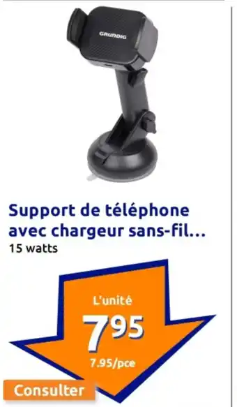 Action Support de téléphone avec chargeur sans offre