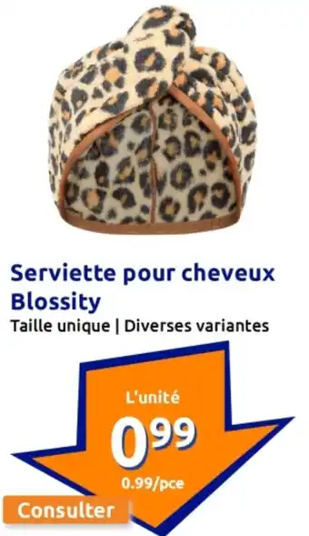 Action Serviette pour cheveux blossity offre