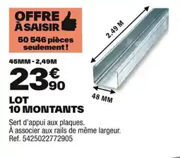 Brico Dépôt Lot 10 montants offre