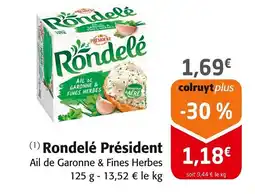 Colruyt PRÉSIDENT Rondelé offre