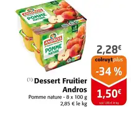 Colruyt ANDROS Dessert Fruitier offre