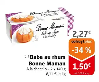 Colruyt BONNE MAMAN Baba au rhum offre