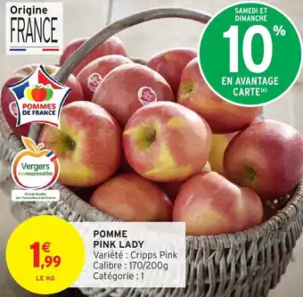 Intermarché Hyper PINK LADY Pommes offre