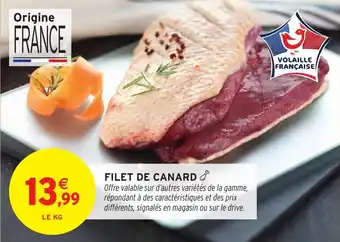 Intermarché Hyper Filet de canard offre