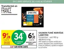 Intermarché Hyper LABEYRIE Saumon fumé norvège offre