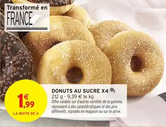 Intermarché Hyper Donuts au sucre x4 offre