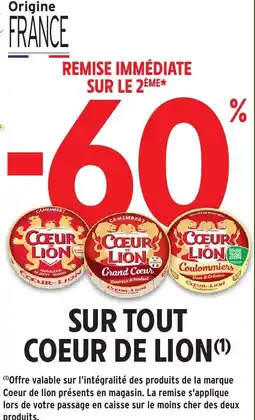 Intermarché Hyper COEUR DE LION Sur tout offre