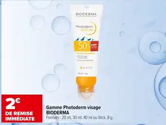 Carrefour maPara parapharmacie Gamme Photoderm visage BIODERMA offre