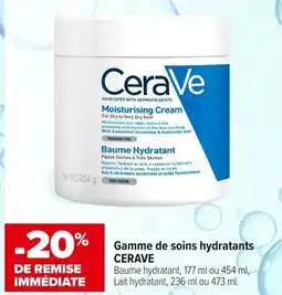 Carrefour maPara parapharmacie Gamme de soins hydratants CERAVE offre