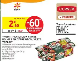 Intermarché Hyper YOPLAIT Yaourt panier aux fruits rouges en offre découverte offre