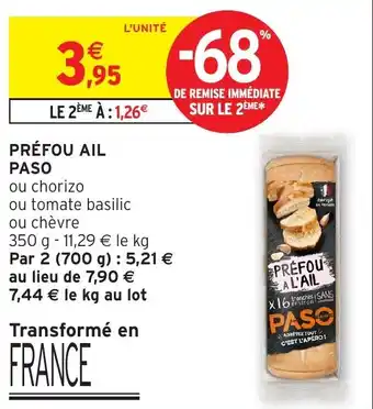 Intermarché Hyper PASO Préfou ail offre