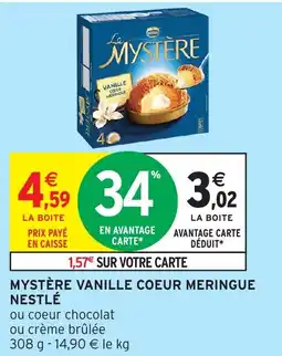 Intermarché Hyper NESTLÉ Mystère vanille coeur meringue offre