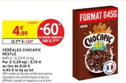 Intermarché Hyper NESTLÉ Céréales chocapic offre