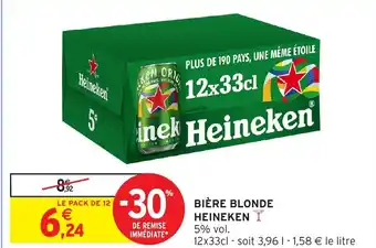 Intermarché Hyper HEINEKEN Bière blonde offre