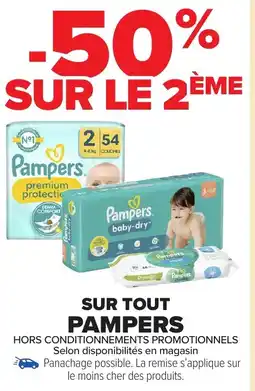 Carrefour Market PAMPERS Sur tout offre