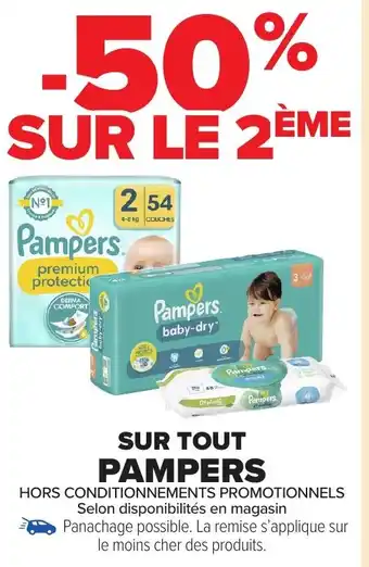 Carrefour Market PAMPERS Sur tout offre