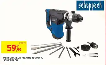 Intermarché SCHEPPACH Perforateur filaire 1500w 7j offre