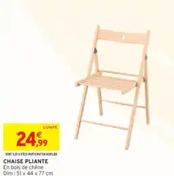 Intermarché Chaise pliante offre