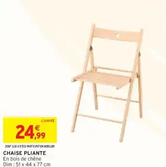 Intermarché Chaise pliante offre