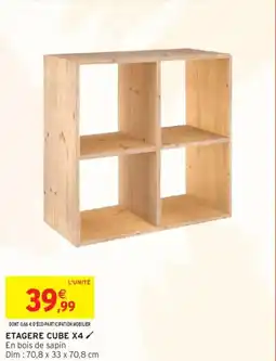 Intermarché Etagere cube x4 offre