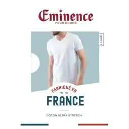 Carrefour EMINENCE Tee shirt col V manches courtes Made in France offre